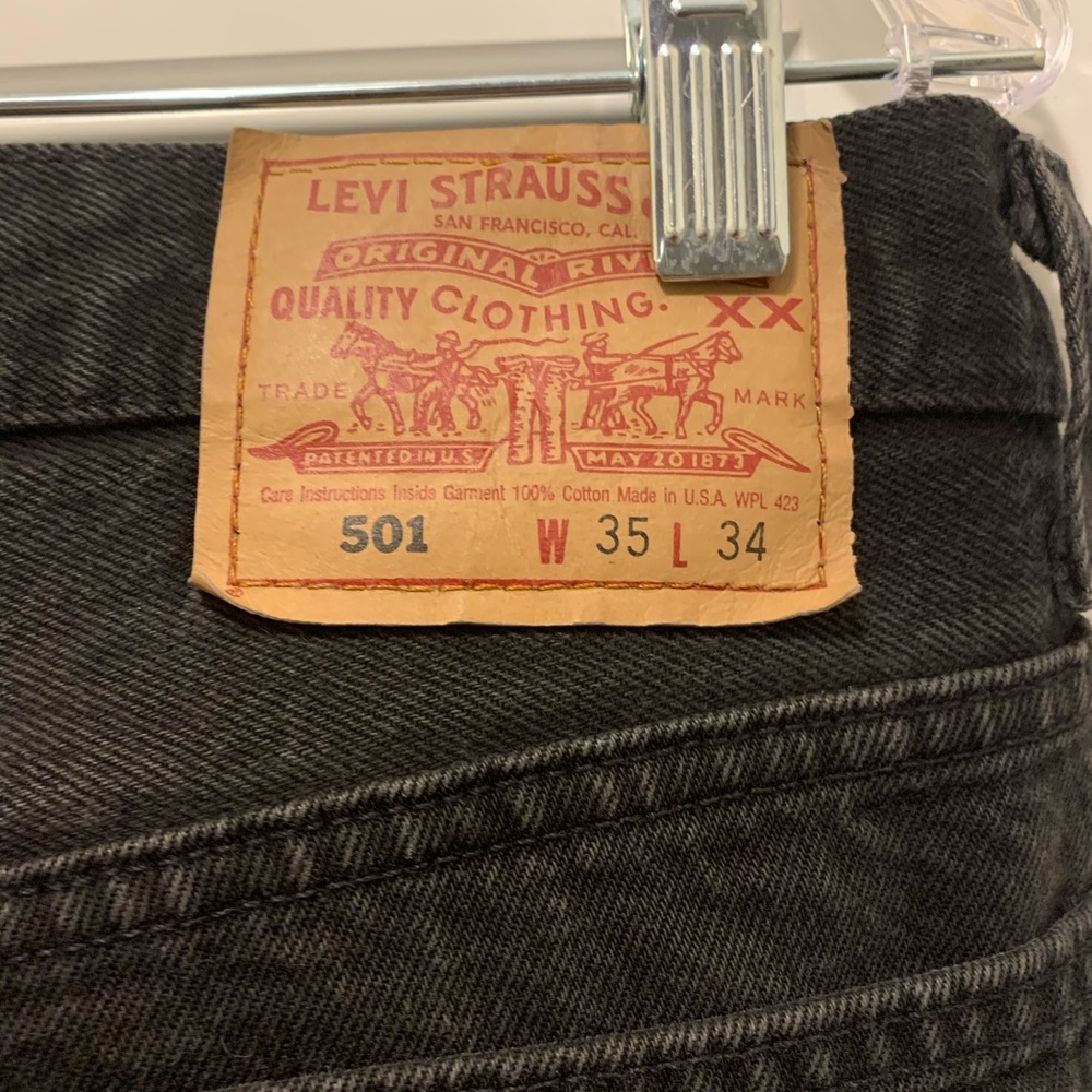 REAL Vintage Men’s Levi 501 Black Jeans